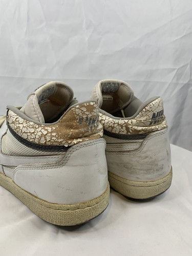 VTG Nike 1984 Challenge Court Tennis Shoes McEnroe White Grey Sz 13 OG 1980s Mac - Picture 2 of 12