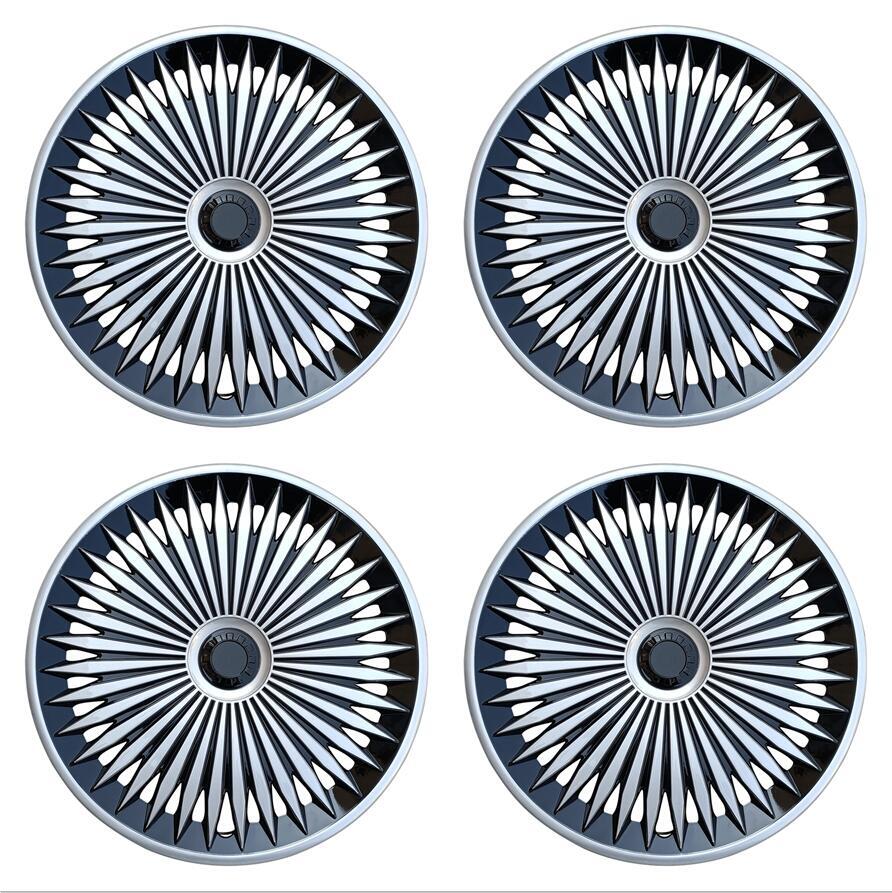 Universal 17-Inch Snap-On Wheel Covers - High-Gloss Finish (4-PC Set)