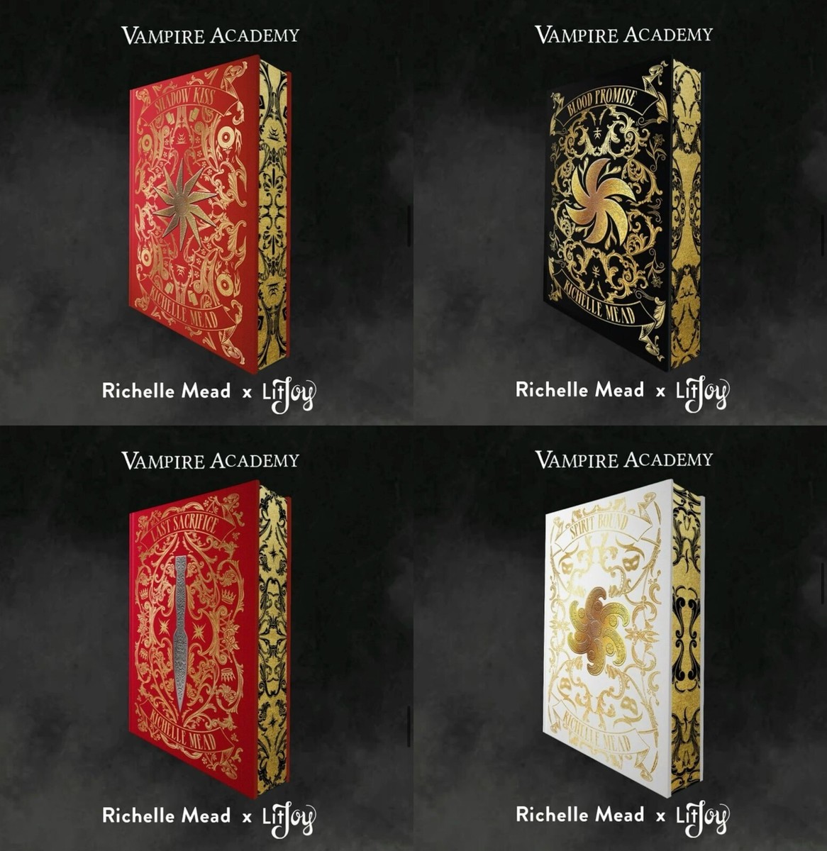 SIGNED The Vampire Academy Box Set Richelle Mead LITJOY + Art