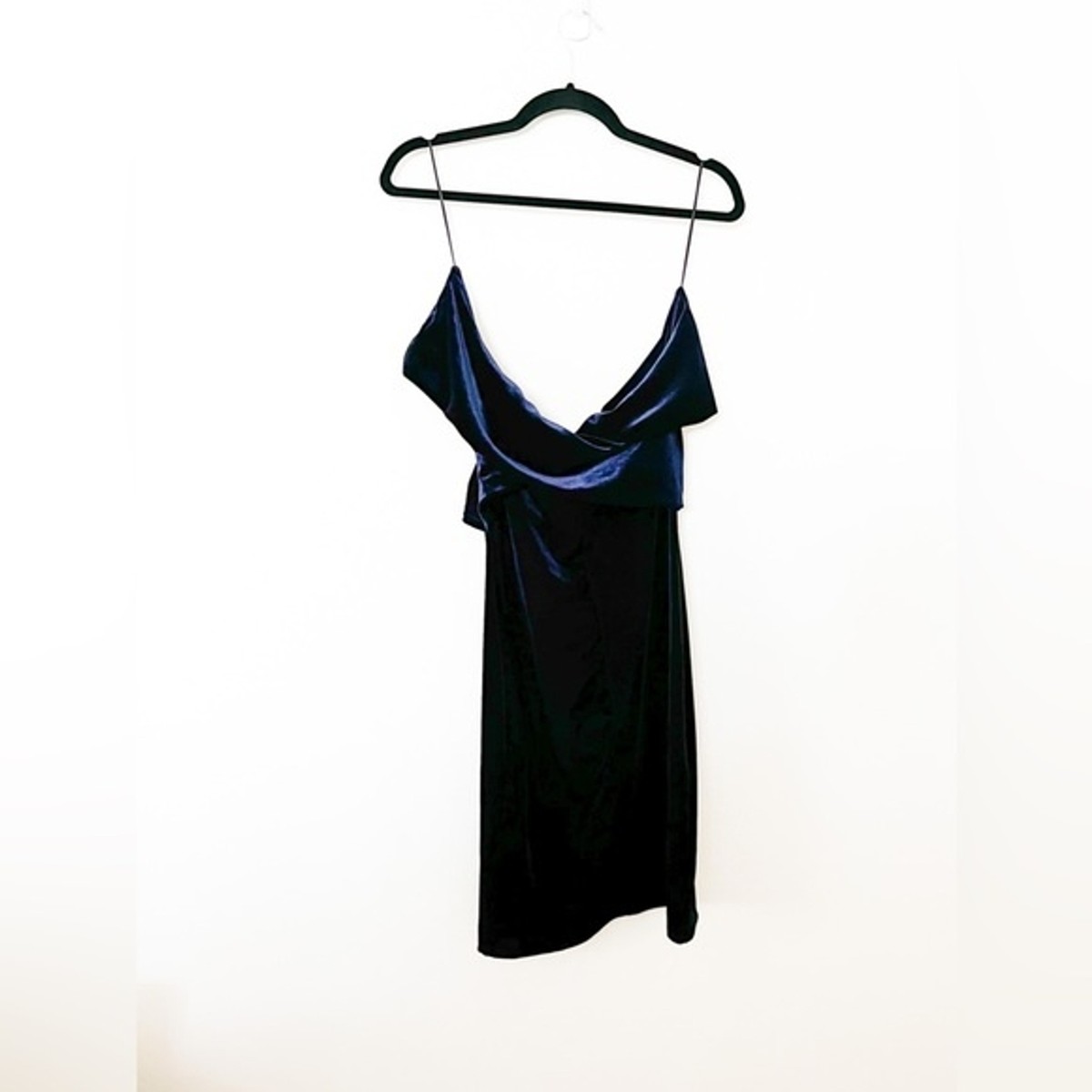blue maxi dress long sleeve Kaitlin One Shoulder Slinky And Mesh May be worn with 8 Best Backless Bras POCKET SIZE:AU 16