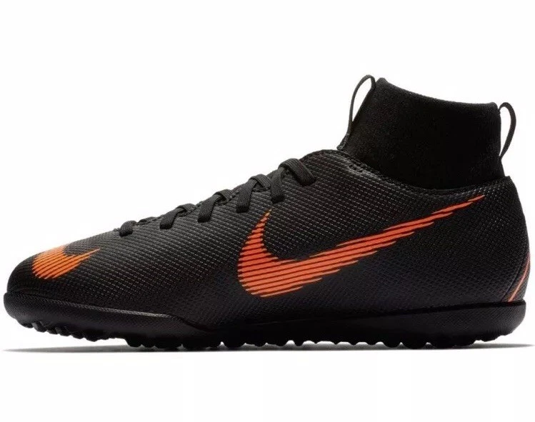Nike JR MercurialX Superfly VI Club TF Kids Boy Shoe AH7345 081 Black Size 4.5 Y