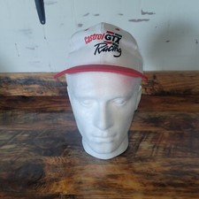 Vintage Castrol GTX Racing Hat Trucker Cap White Snapback MADE IN USA