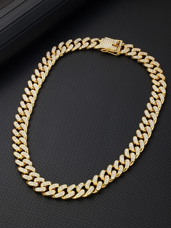 Cadenas de Titanium® en Oro 14K Para Hombre Mujer Unisex Cadena Cubana Joyería