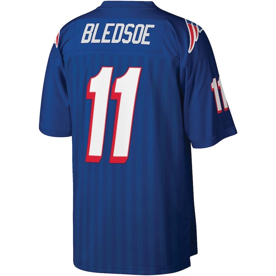Camiseta deportiva réplica Mitchell & Ness de los New England Patriots de Drew Bledsoe - Real Foto 3 de 3