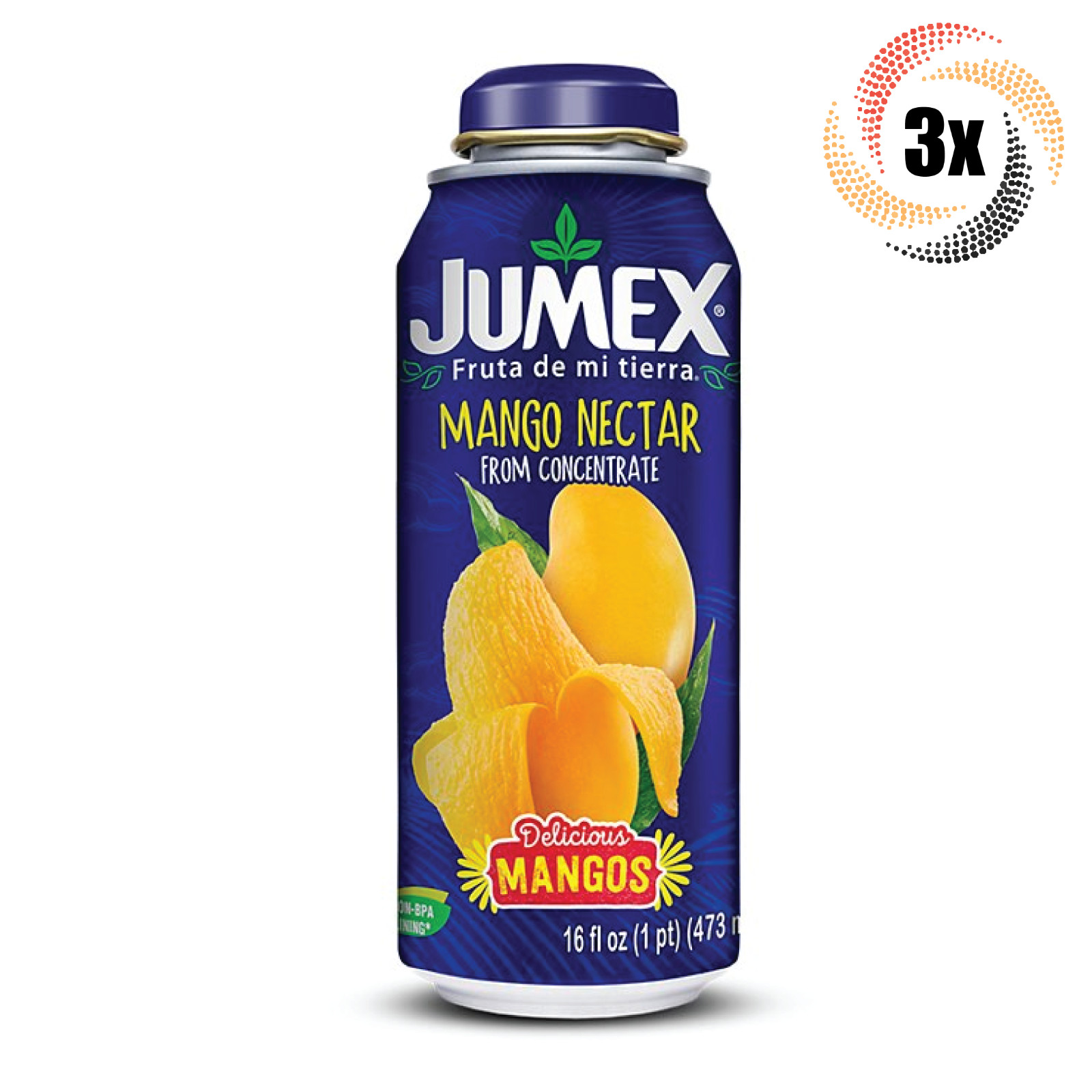 3 банки напитка со вкусом мангового нектара Jumex 16 жидких унций Быстрая доставка 4590₽