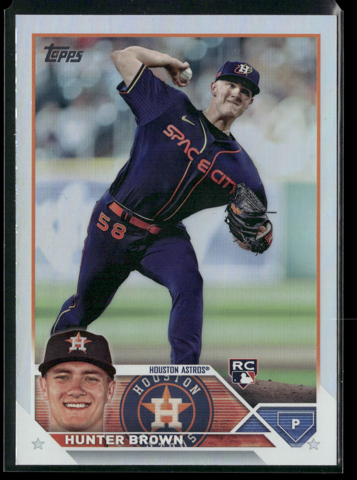 2023 Topps #111 Hunter Brown Rainbow Foil