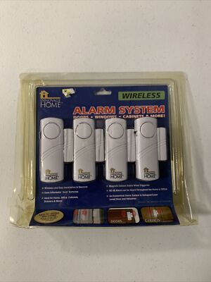 New Innovage Home Wireless Alarm System Magnetic Sensor Burglary Deterrent x4