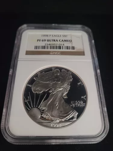 1998-P Proof American Silver Eagle PF-69 NGC