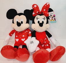 Disney Mickey  Minnie Mouse Love Valentine  s Day Plush Large 19  - 2022- 161752