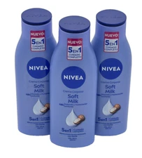 NIVEA CREAM BODY LOTION SOFT MILK DRY SKIN, #3 PACK  (SHEA BUTTER) 400 ML