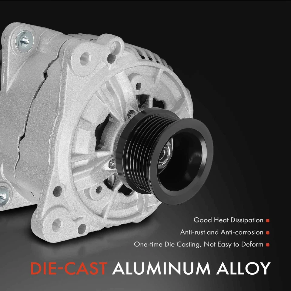Alternador para Volkswagen EuroVan 1999 2000-2003 V6 2.8L 150A 12V CW 7 ranuras Foto 4 de 4
