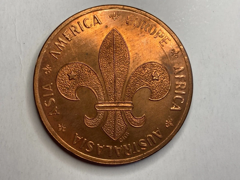 Fourth Far East Scout Conference Medal, 1964 - ERROR, DOUBLE STRUCK! - Image 3 of 4