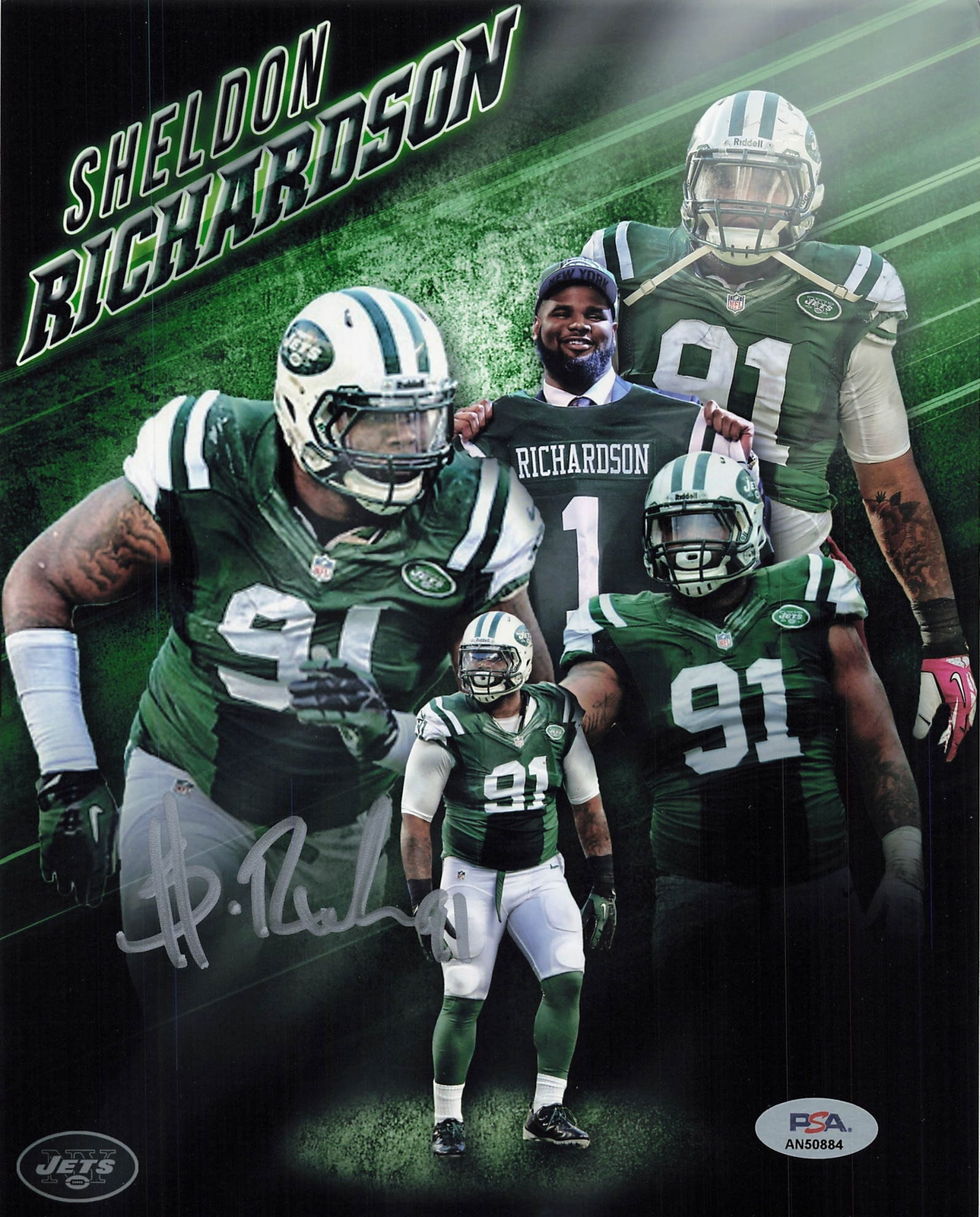 Sheldon Richardson signed 8x10 photo PSA/DNA New York Jets Autographed 