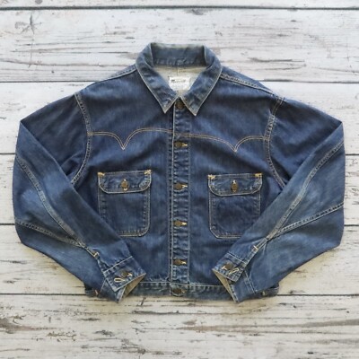 Vintage 40s 50s Madewell Sanforized Type 2 Denim Trucker