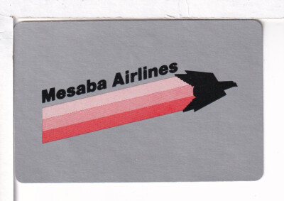 Single Airline Playing Card ''Mesaba Airline, MES 100 A'' Chan/Mertens #, Standard