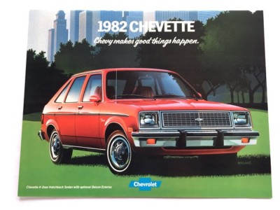 1982 Chevrolet Chevette Original Canada Car Sales Brochure Folder - Scooter