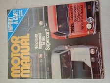 MOTOR MANUAL MAGAZINE September 1975 No. 395 Falcon GT Supercar