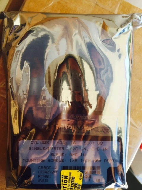 *New* Conner (CFA270A) 270MB, 4500RPM, 3.5" IDE Internal Hard Drive - Image 2 of 3