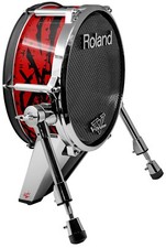 Skin Shell Wrap for Roland V-Drum KD140 Kick Drum Baja 0040 Red