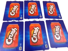 Dixie Narco Orange Crush Vending Drink Machine Label 276E 501E HVV 12oz Lot of 6