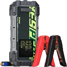 YESPER Battery Jump Starter 3000A Peak Portable Car Booster 100W Fast Charging