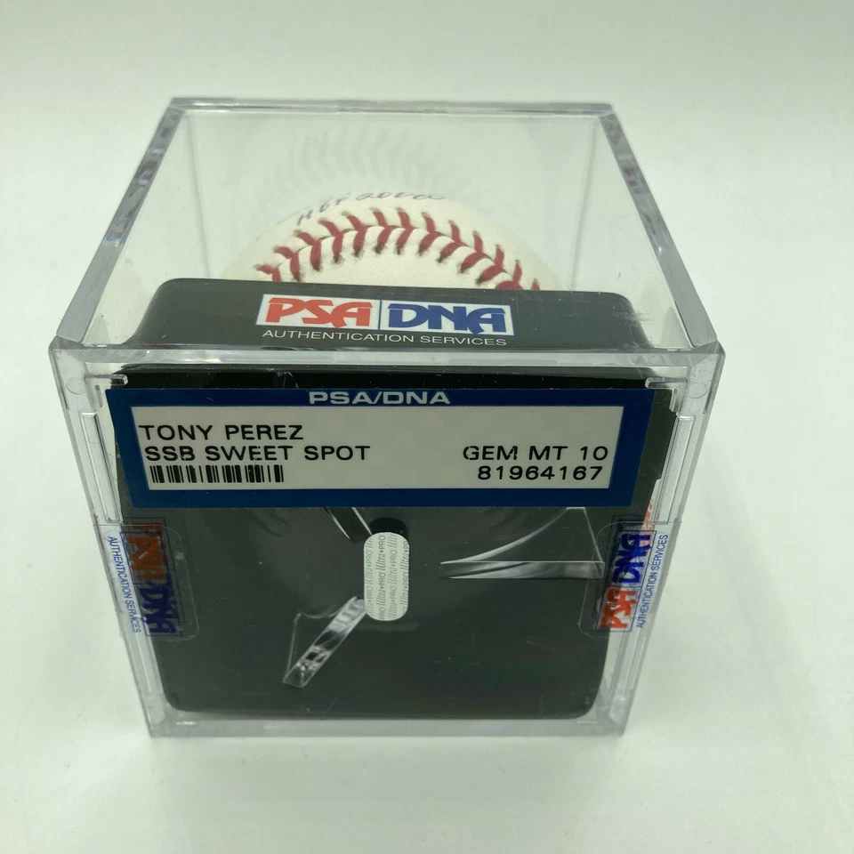 Tony Perez HOF 2000 Signed MLB Baseball PSA DNA Graded GEM MINT 10 - Image 4 of 4