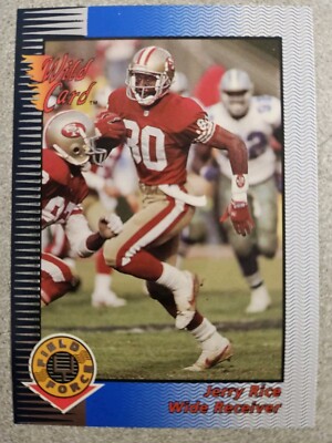 rare jerry rice cards 1993 NFL Wild Card Rare Silver Field Force Jerry Rice #WFF-31