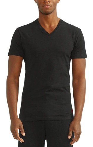 NEW Polo Ralph Lauren T-Shirts 3 Pack L XL Black Red Logo V-Neck Cotton XX - Picture 4 of 8