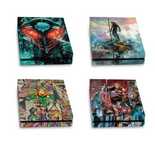 OFFICIAL AQUAMAN DC COMICS COMIC BOOK COVER VINYL SKIN FOR SONY PS4 CONSOLE