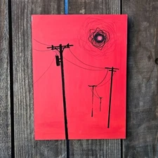 Hand drawn wall art 9 x 12inches