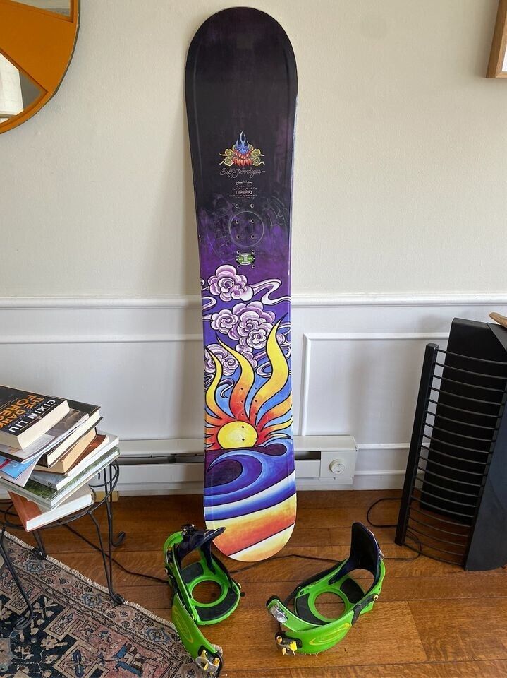 Vintage Lib Tech Jamie Lynn Sun Wave Snowboard 156 Cm. Made Vintage Lib Tech Jamie Lynn Sun Wave Snowboard 156 Cm. Made
