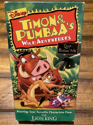 Timon and Pumbaas Wild Adventures - ''Quit Buggin Me'' (VHS, 1996)