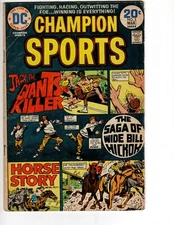 CHAMPION SPORTS #3 COMIC BOOK 1974 Bronze Age DC - Lower Grade