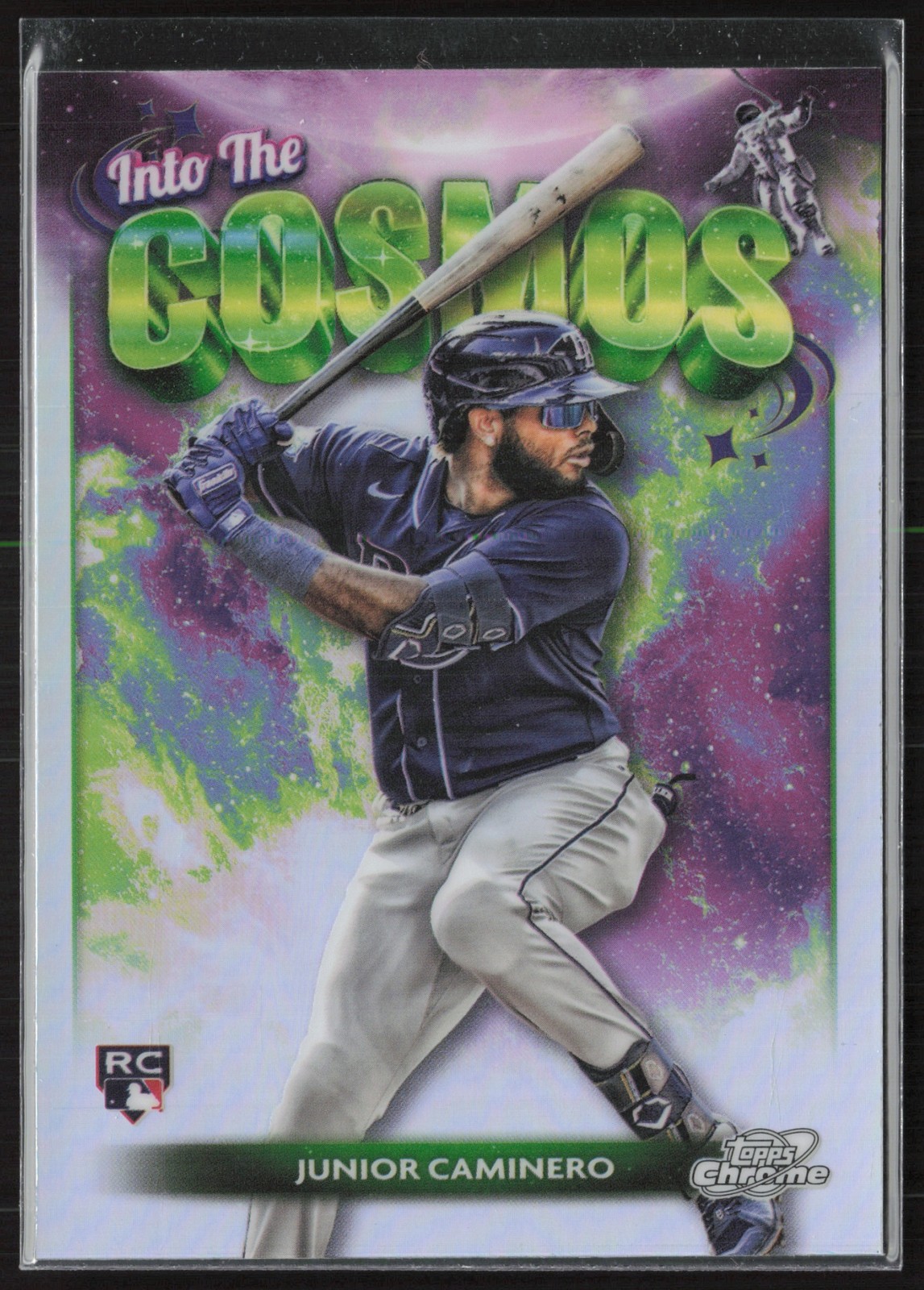 2024 Topps Cosmic Chrome Junior Caminero Into the Cosmos #ITC-24 RC Tampa Bay