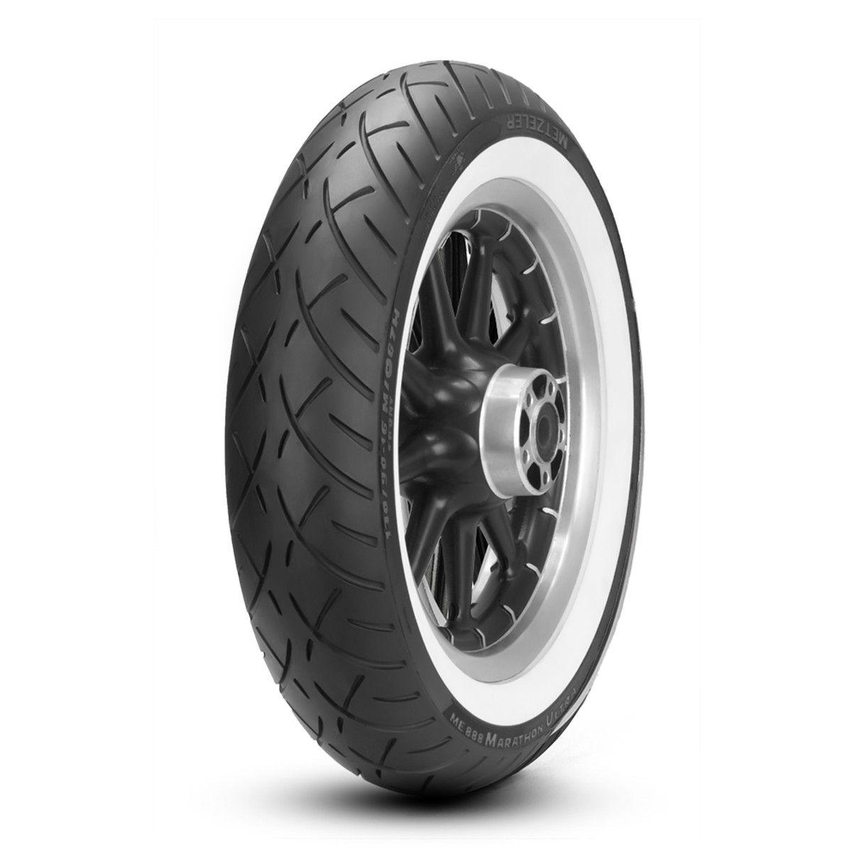 130/80 B17 65H Metzeler ME 888 Marathon Ultra White Wall Front Motorcycle Tyre
