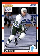 1990-91 Score - All Rookie Team Brad Shaw #325 (RC)