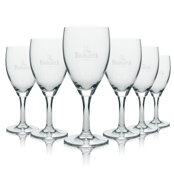 6X Bismarck Wasser Glas Kelch Kopf Ritzenhoff 26Cl Gastro GläSer Pokal Cocktail-image