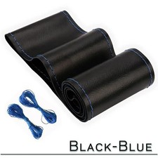 Car Truck Steering Wheel Cover Leather Stitch On 15 16 17 18 19 Inch 38 -50cm