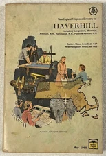 New England Telephone Directory Haverhill Massachusetts May 1969 Phone Book Vtg