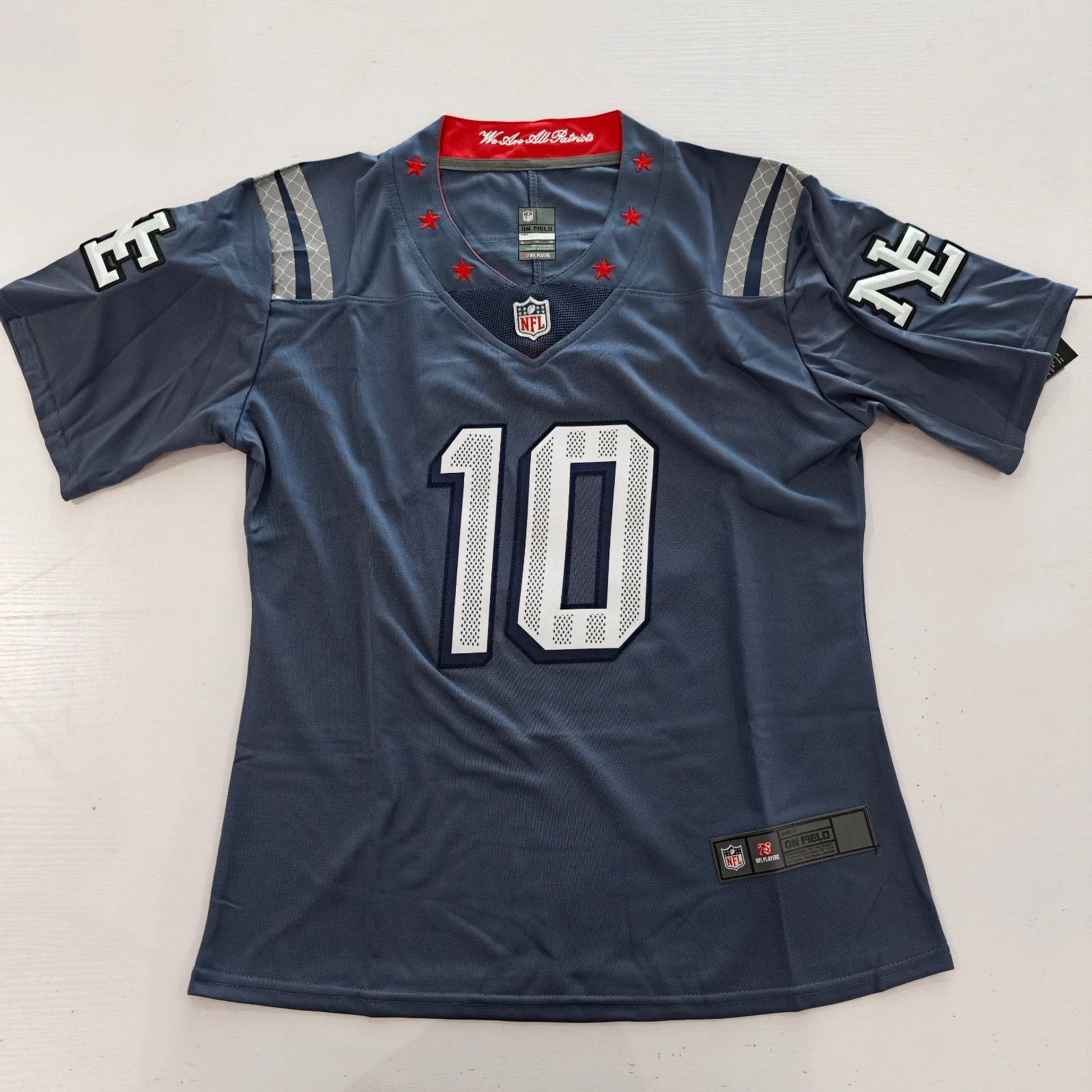 Drake Maye Patriotss 2025 F.U.S.E Rivalries Collection Jersey #10
