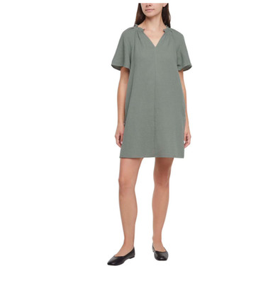 Gap Women's Gauze Pop-Over Dress with Pockets-Choose Black, Pink or Green