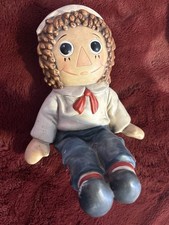 Vintage Raggedy Andy Figurine 1985 Nursery Decor Storybook Americana Decor