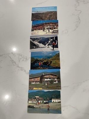 Vintage New Mexico Postcard Lot - Red River Alpine Lodge Skiing Rio Grande Gorge