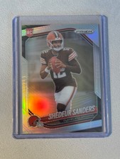 2025 Panini Prizm Shedeur Sanders RC True Silver Prizm #302 BROWNS Rookie card