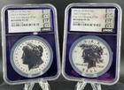 2025-S Reverse Proof $1 Morgan and Peace Silver Dollar 2pc Set NGC PF70 BERT