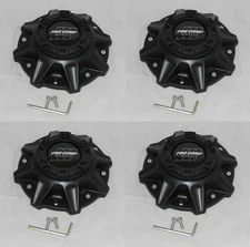 4 PRO COMP ALLOYS FLAT MATTE BLACK WHEEL RIM CENTER CAP 42-CAP-SG YL 42-CAP-XG