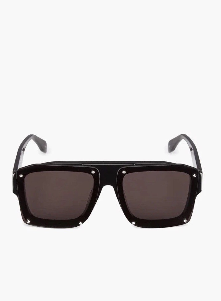 Alexander McQueen  Studs 62MM Rectangular Sunglas… - image 1