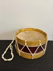 Civil-Revolutionary War Style Wooden Marching Drum with Antique Reproduction