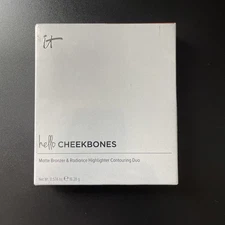 IT Cosmetics Hello Cheekbones Matte Bronzer & Radiance Highlighter New In Box
