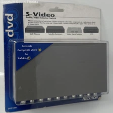 Recoton DVD1000 S-Video Stereo RCA Audio/Video Selector Switch Not Tested